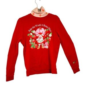 Strawberry Shortcake Bake The World A Better Place Sweatshirt Turtleneck Small